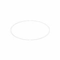 Pactiv PE 8 in. White Board Lid for 558 Pan, 500PK L558  (PE)